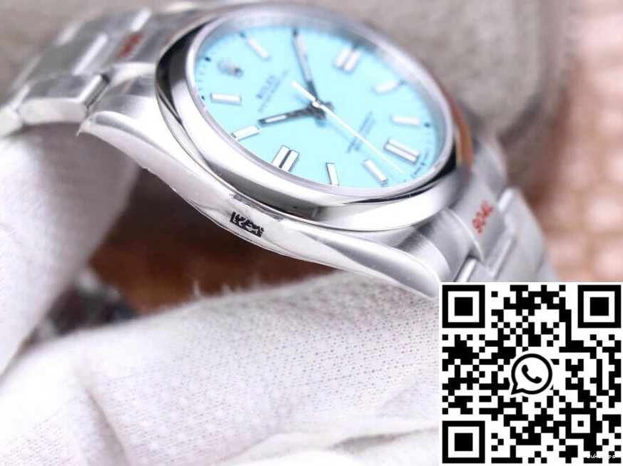 Blue 41MM M124300-0006 EW Dial Factory Turquoise Oyster Perpetual Rolex 1216